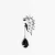 A.C BLOWNDROP SPIKE EARCUFF SILV